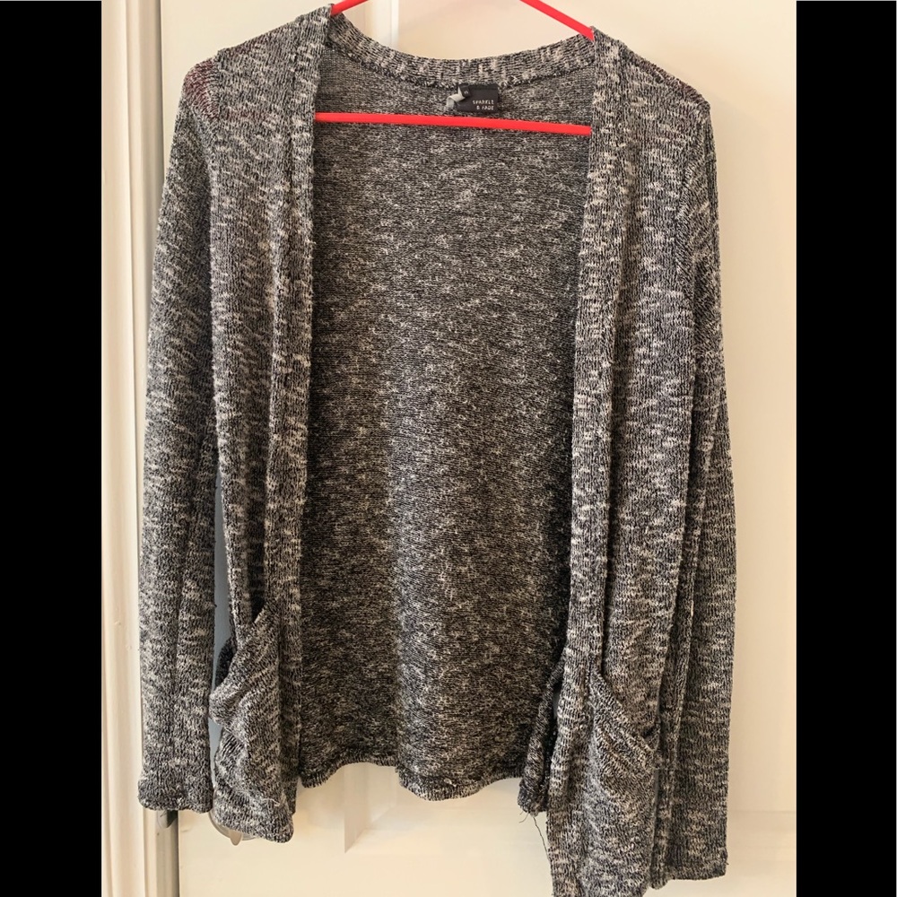 Urban outfitters black and white cardigan